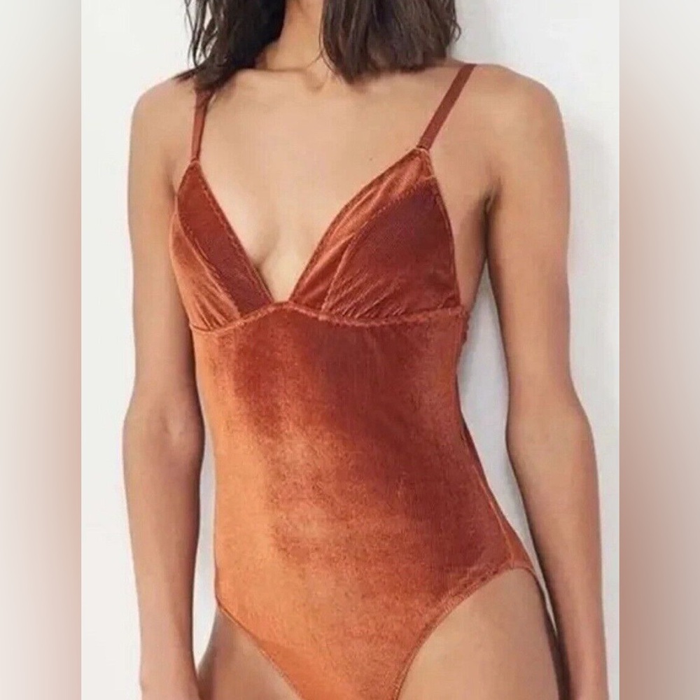 Urban Outfitters Velvet Bodysuit